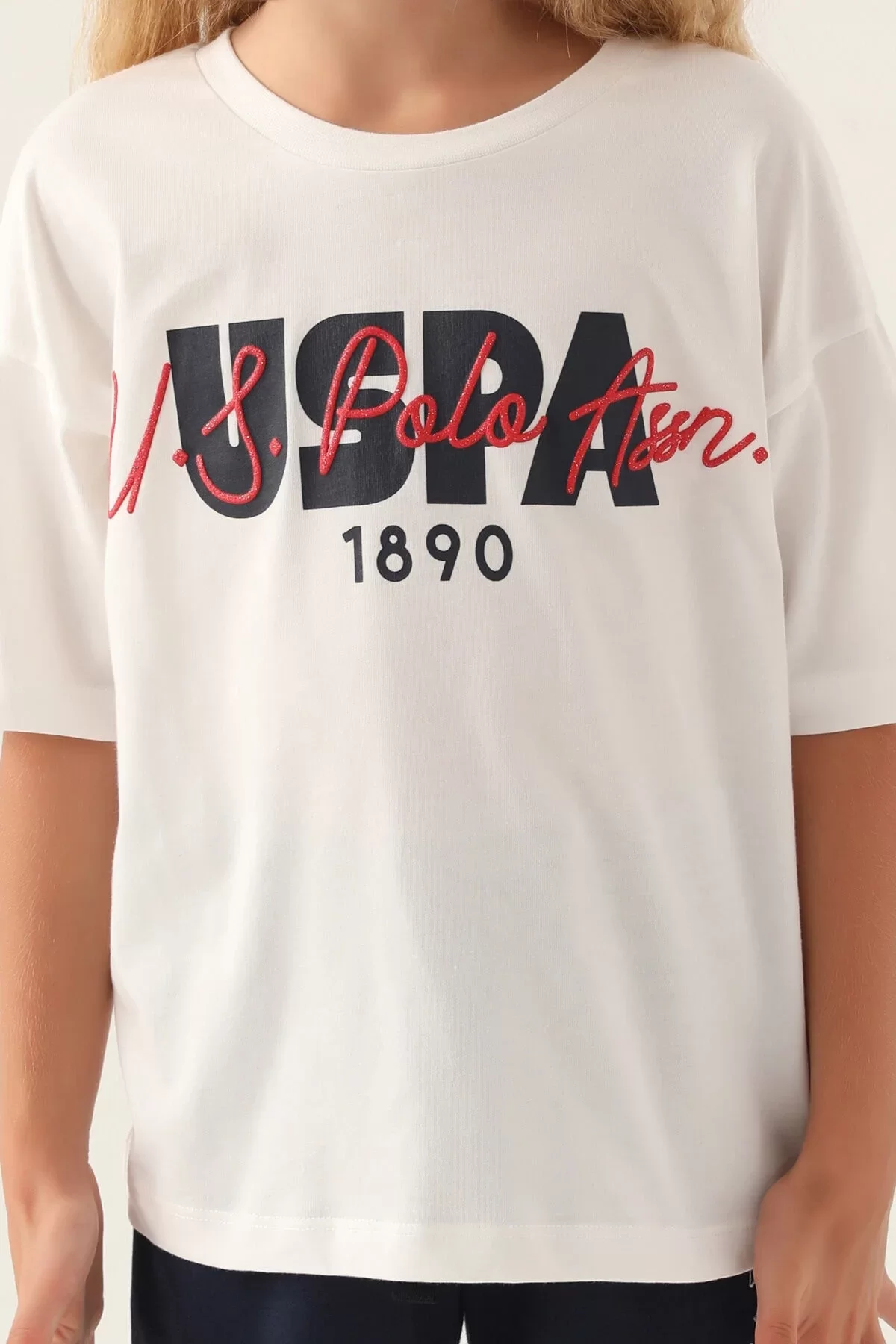 Kız Çocuk Şort Takım Krem - Görsel 9