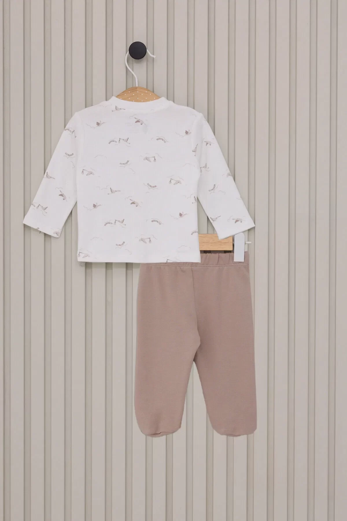 Erkek Bebek Patikli 3'lü Takım Usb2018 Krem - Görsel 4