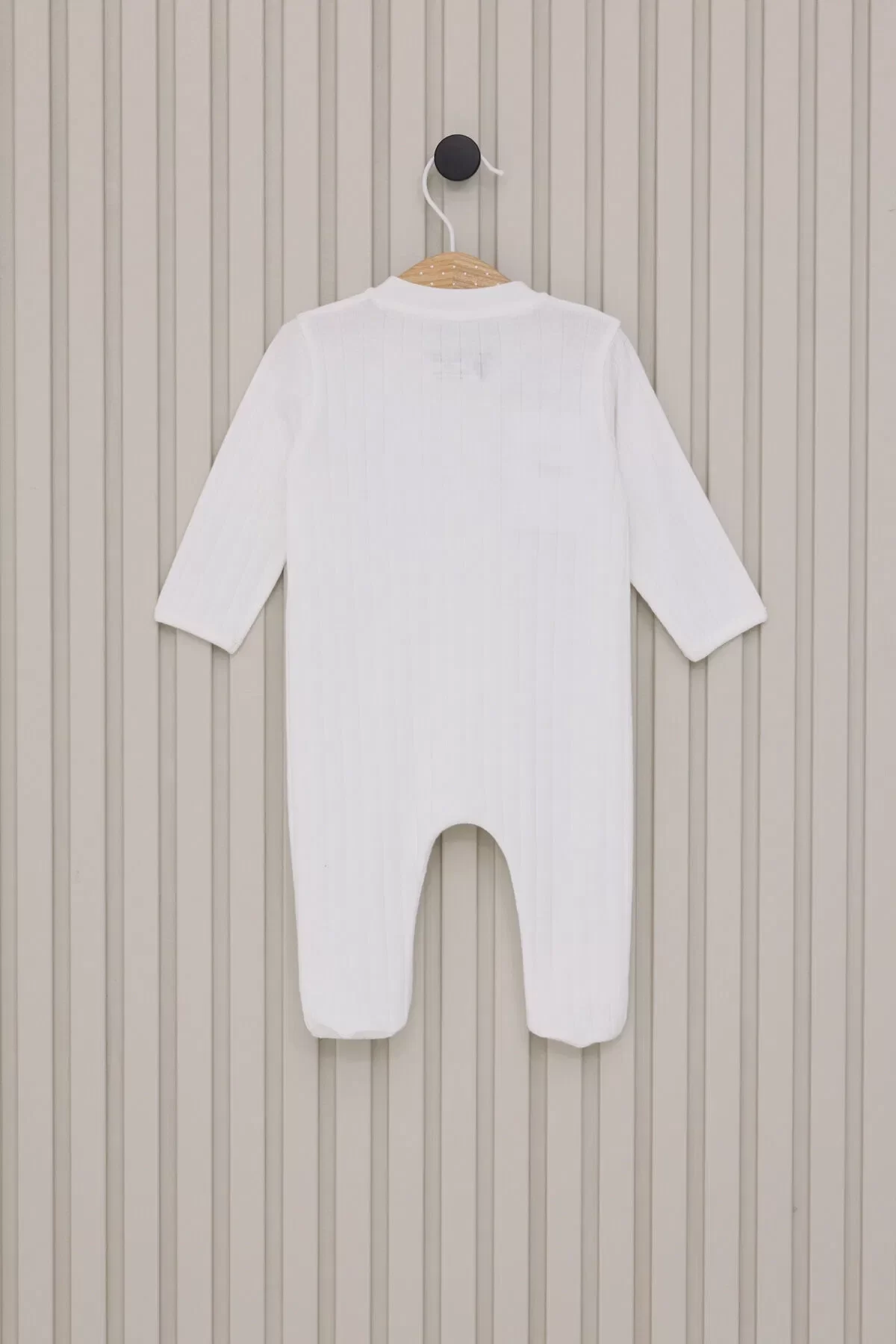 Erkek Bebek Patikli Tulum Krem - Görsel 3