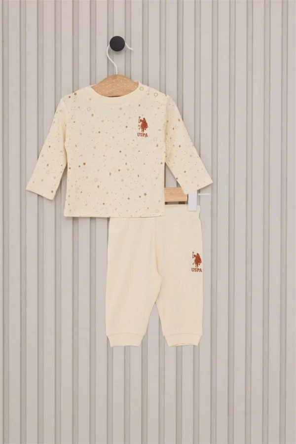 Kız Bebek 2'li Takım Usb2108 Krem